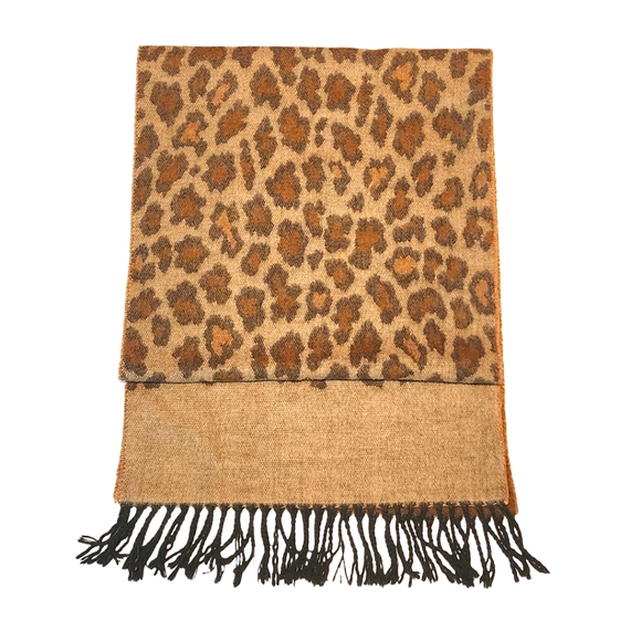 The Specialty House Cheetah Print Super Soft Cashmere Feel Scarf - Picture 2 of 7